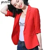 Women Blazer 2022 Spring New Casual Temperament Half Sleeve Slim Jacket Office Ladies Work Coat 1