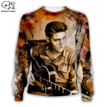 

ELVIS Presley Summer tops men/women hoodies sweatshirt 3D Printed singer casual harajuku style tee streetwear MW-004
