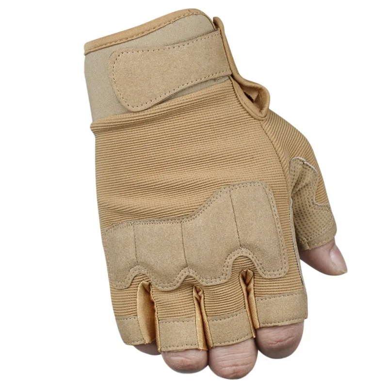 Мужские и женские противоскользящие спортивные альпинистские фитнес-перчатки для вождения армейские военные тактические полупальчиковые велосипедные камуфляжные перчатки - Цвет: Y