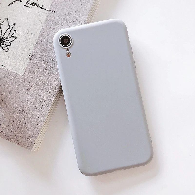 Gray TPU Цвет матовый конфетный, TPU чехол для Oneplus 7T 7 Pro 6, 6 комплектов/партия, 5T 5 3 3T One Plus 6T Ультра тонкий прозрачный мягкий чехол для мобильного телефона - Цвет: Gray TPU
