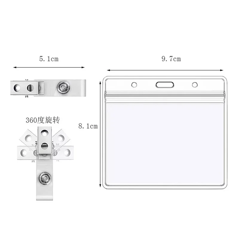 Cordino Porta Badge Con Laccetto - 10 Pezzi Impermeabili, Per Carte D'Identità E Studenti - Foto 8