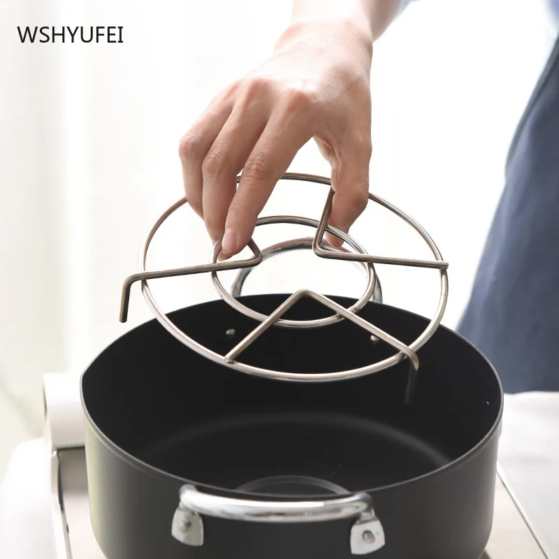 

Tall stainless steel steaming rack, smooth and delicate pressure cooker, microwave oven, triangular steaming rack, steamer