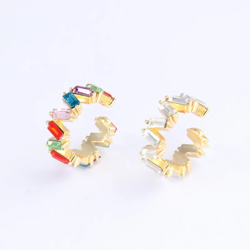 

Itenice Crystal Metal Ear Cuff Set for Women Boho Trendy Stackable Cuff Statement Rhinestone Clip Earrings Earcuffs Jewelry