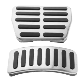 

Car Pedal Pad Accelerator Brake Foot Pedal Cover Set Non-Slip Stainless Steel 2PCS