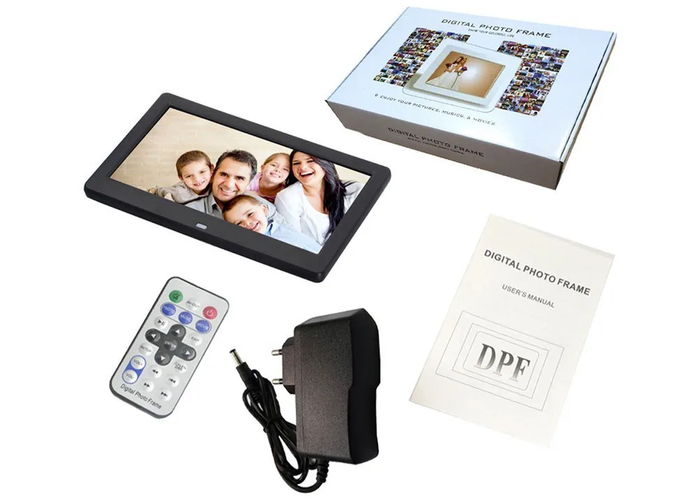 10 дюймов TFT экран светодиодный с подсветкой HD 1024*600 цифровая фоторамка электронный альбом для фотографий Музыка MP3 MP4 цифровая фоторамка