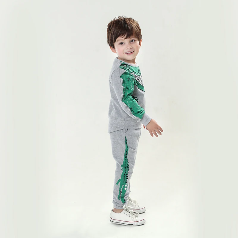 Warm Kids Dinosaur Set Long Sleeve School Children'S Cartoon Sweater for Boyssweater Drop Shipping