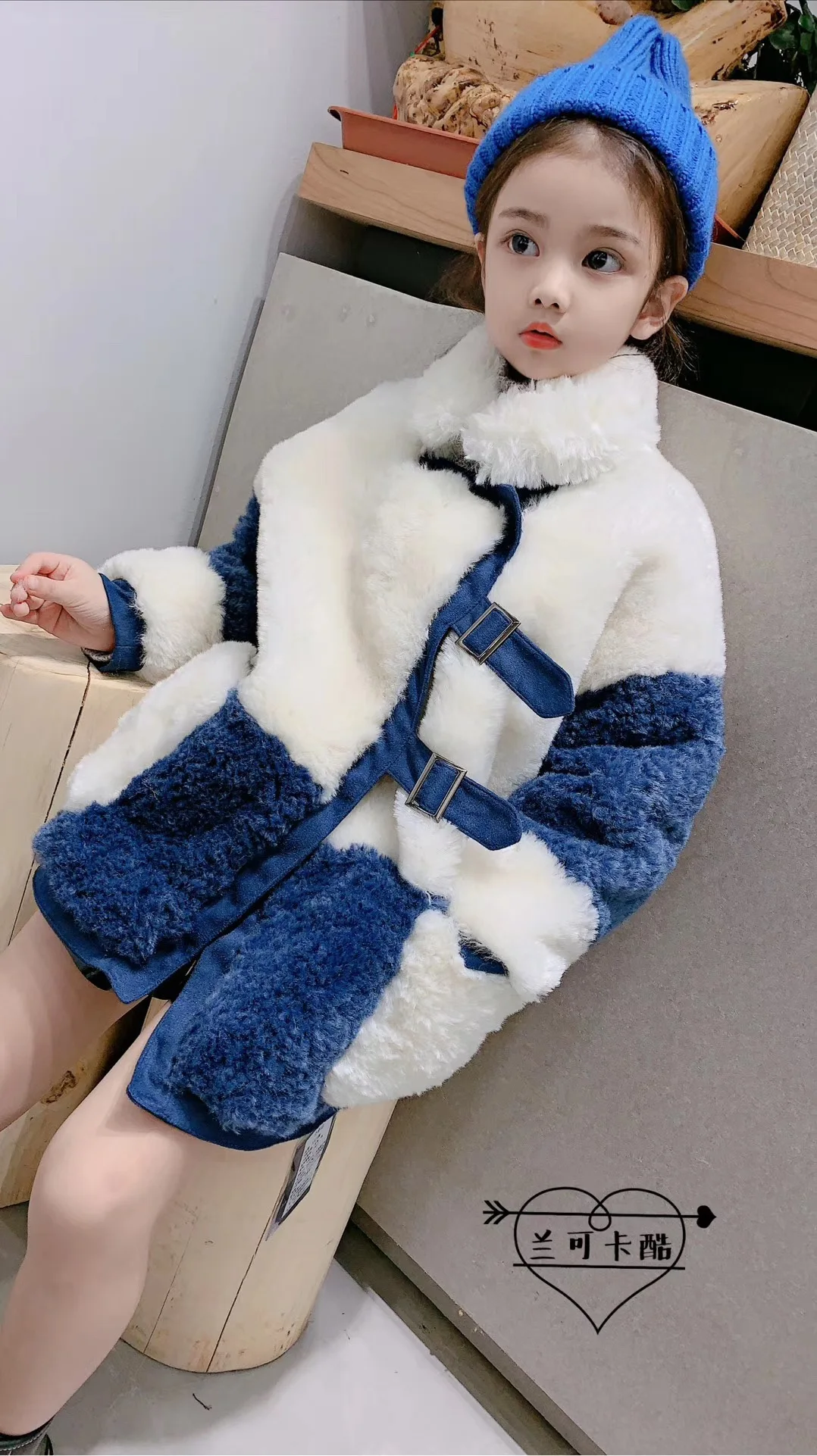 Longqibao/детская одежда Меховая куртка для девочек Новинка года, зимнее модное пальто с мехом для мальчиков и девочек детское хлопковое пальто - Цвет: 2