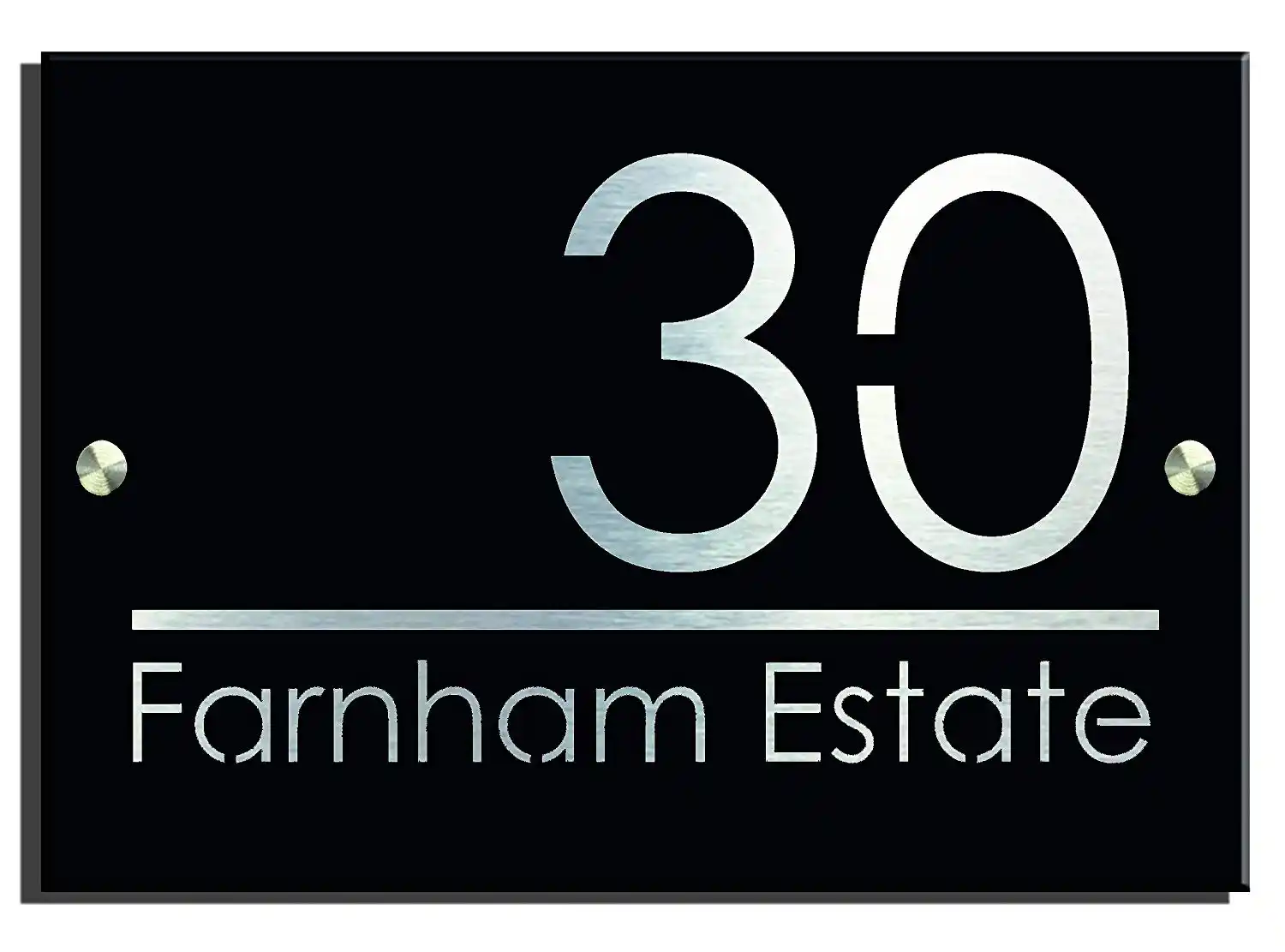 Customized House Number Plaque Choice Of Fonts And Designs Name Plate Modern Door Sign Door Plates Aliexpress