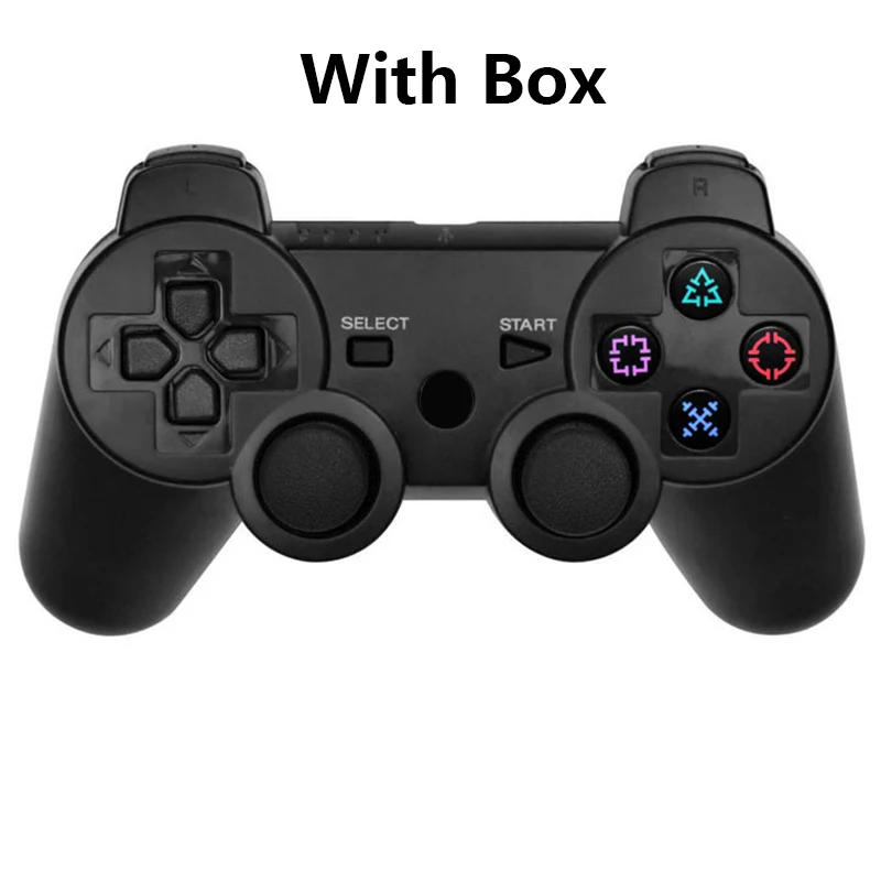 Bluetooth беспроводной джойстик ForDualshock3 сменный контроллер геймпад для PS3 двойной вибратор forPlay Station 3 Аксессуары - Цвет: Black With Box