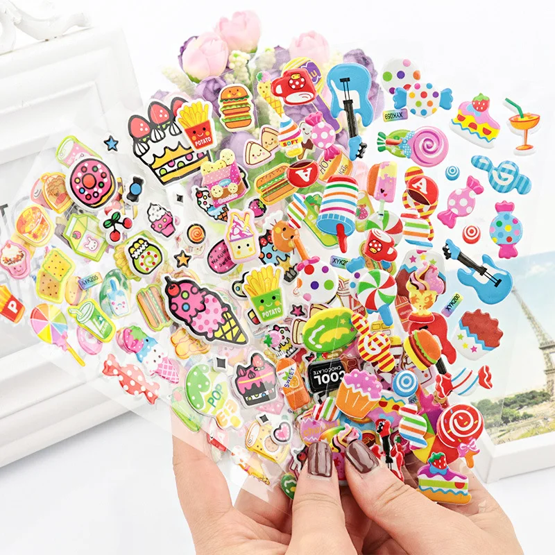 

Kids Stickers 40 Different Sheets 3D Puffy Bulk Stickers Teachers Animals Cartoon for Girl Boy Birthday Gift Scrapbooking