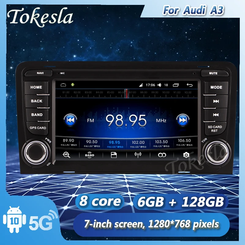 

Tokesla For Audi A3 Car Radio 2 Din Android Dvd Automotivo Video Player Auto Stereo Receiver Central Multimedia Screen 2003-2012