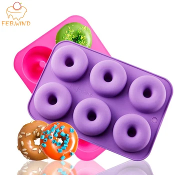 

Diy Mini Silicone Donut Pan/Mold High Temperature Donut Shaped Cake Pan Baking Non Stick Mini Donut Silicone Mold 276