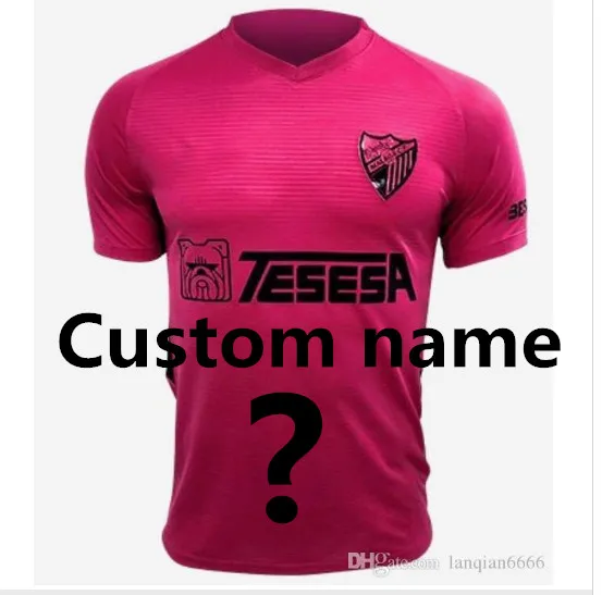 19 20 футбольные майки Малага CF third Out pink home MALAGA ONTIVEROS 17 GONZALEZ 8 KEKO ANOR Футбольная Футболка - Цвет: shirt