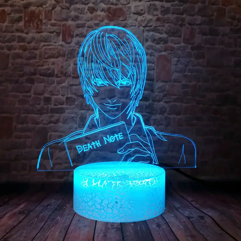 Крутой 3D иллюзионный светодиодный светильник для рабочего стола красочный