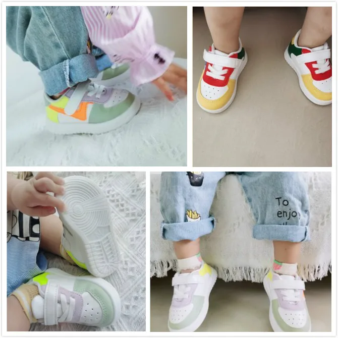 Baby Shoes Toddler Girls Boys Sports Shoes For Children Girls Baby Leather Flats Kids Sneakers Fashion Casual Infant Soft Shoes