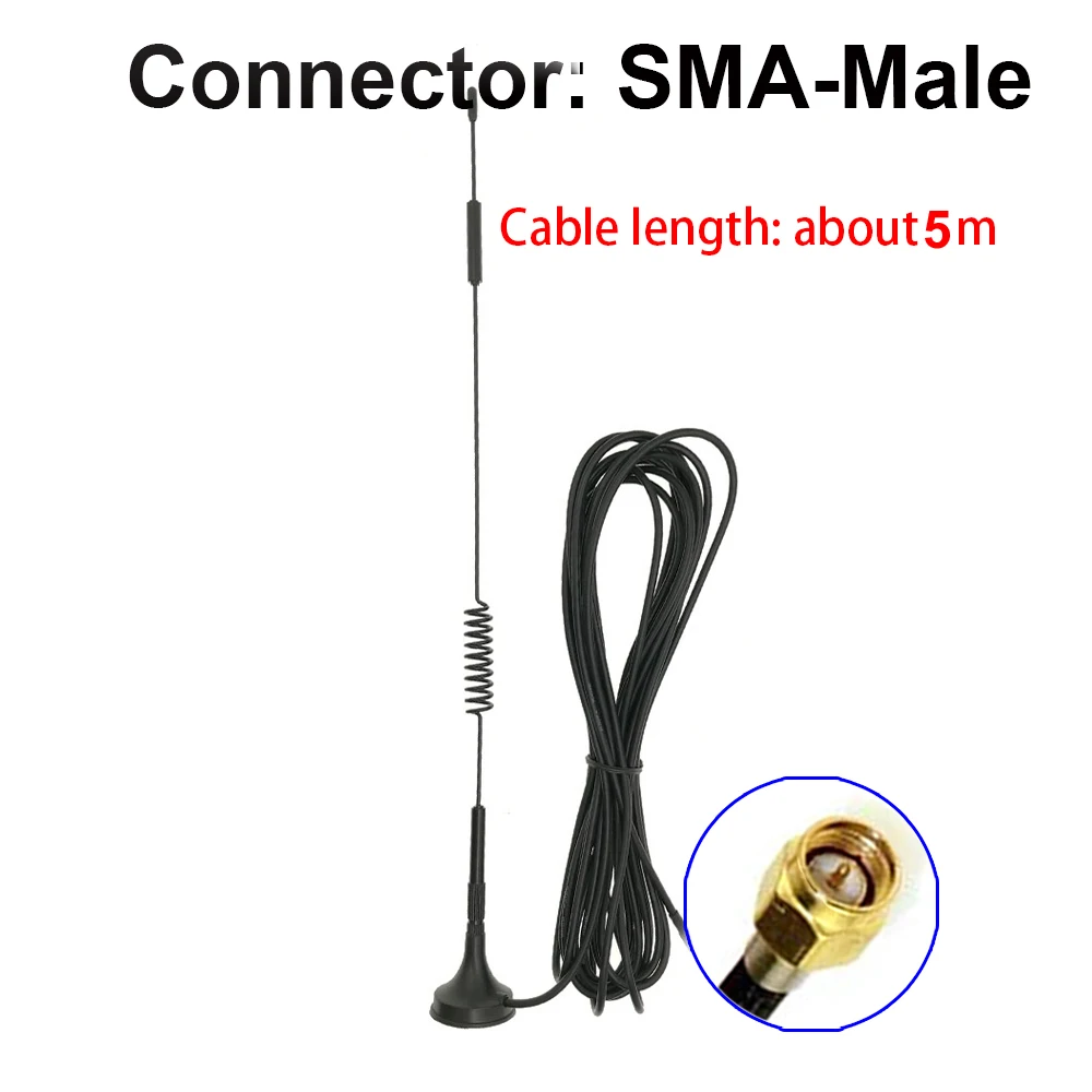 2G 3G 4G LTE magnetic antenna 700-2700MHz 12dBi TS9 SMA-male connector GSM external router antenna 5M 3M
