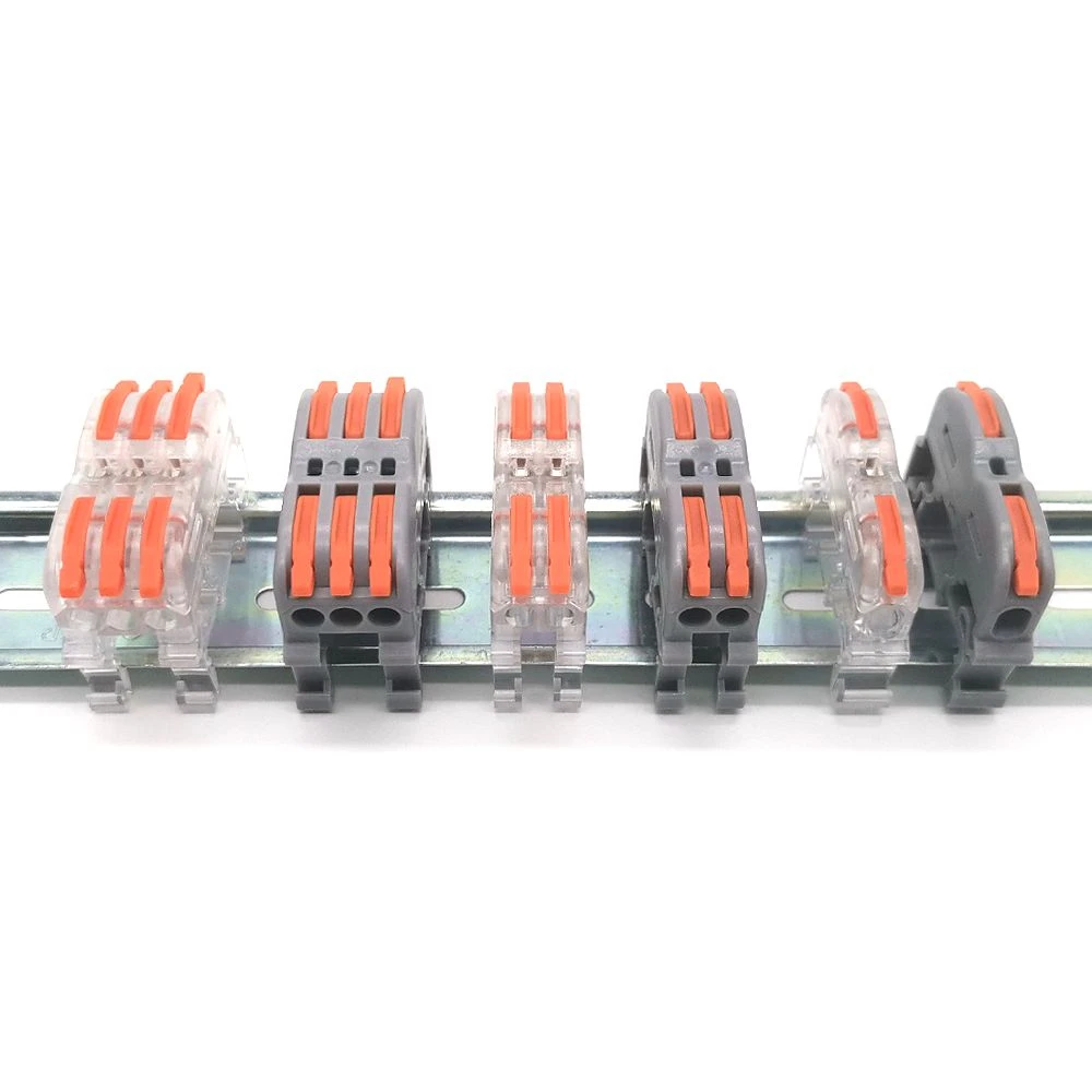 

Mini Fast Wire Cable Connectors Universal Compact Conductor Spring Splicing Wiring Connector Push-in Terminal Block K421 LSA-1