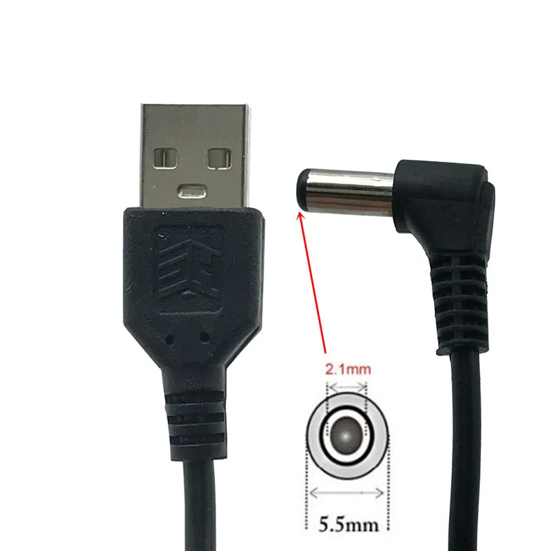 USB кабель питания постоянного тока разъем 5 5*2 1 мм в гнездо кабеля м|Кабели