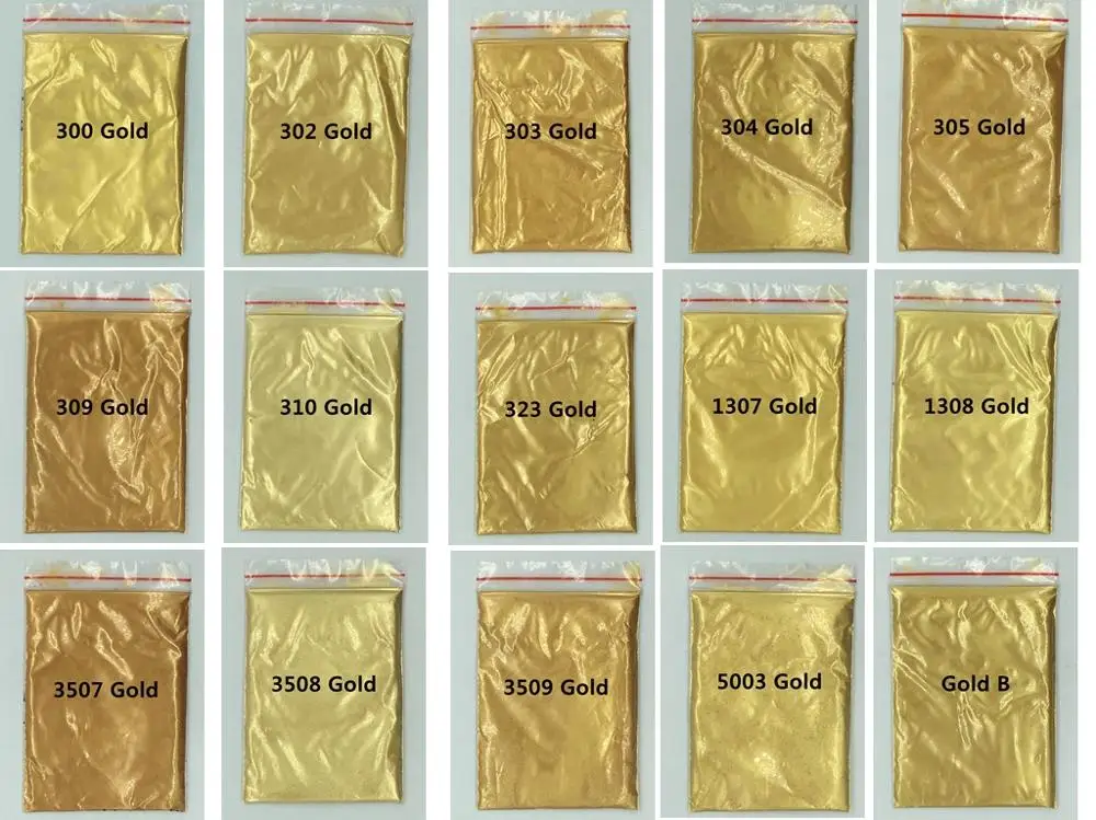 50g Mica Gold powder Pigment for DIY decoration Paint Cosmetic Metal Gold Dust Soap Dye