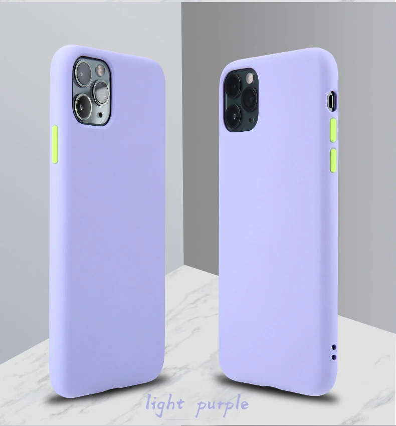 Чехол для телефона карамельного цвета iPhone 11 Pro Max X XS XR Мягкий ТПУ силиконовый