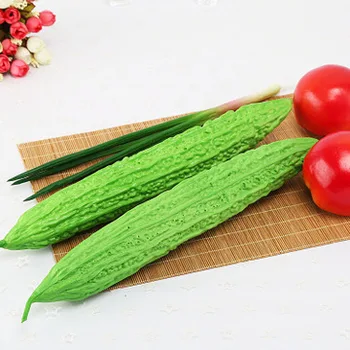 

PU simulation vegetable balsam pear model decoration window display cross-border photographic props restaurant decoration