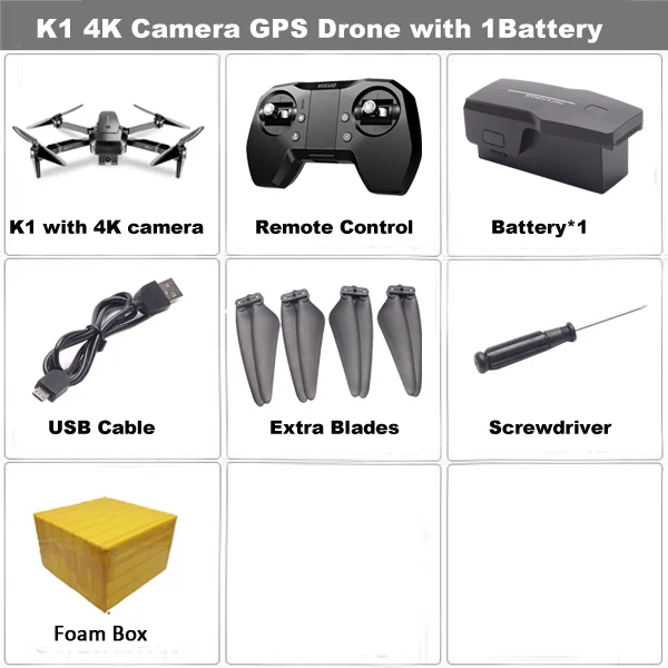 VISUO ZEN K1 gps Дрон с 5G wifi 4K широкоугольная HD FPV двойная камера бесщеточный мотор RC Дрон Квадрокоптер полёт 28 минут VS B4W - Цвет: 4K 1B FB