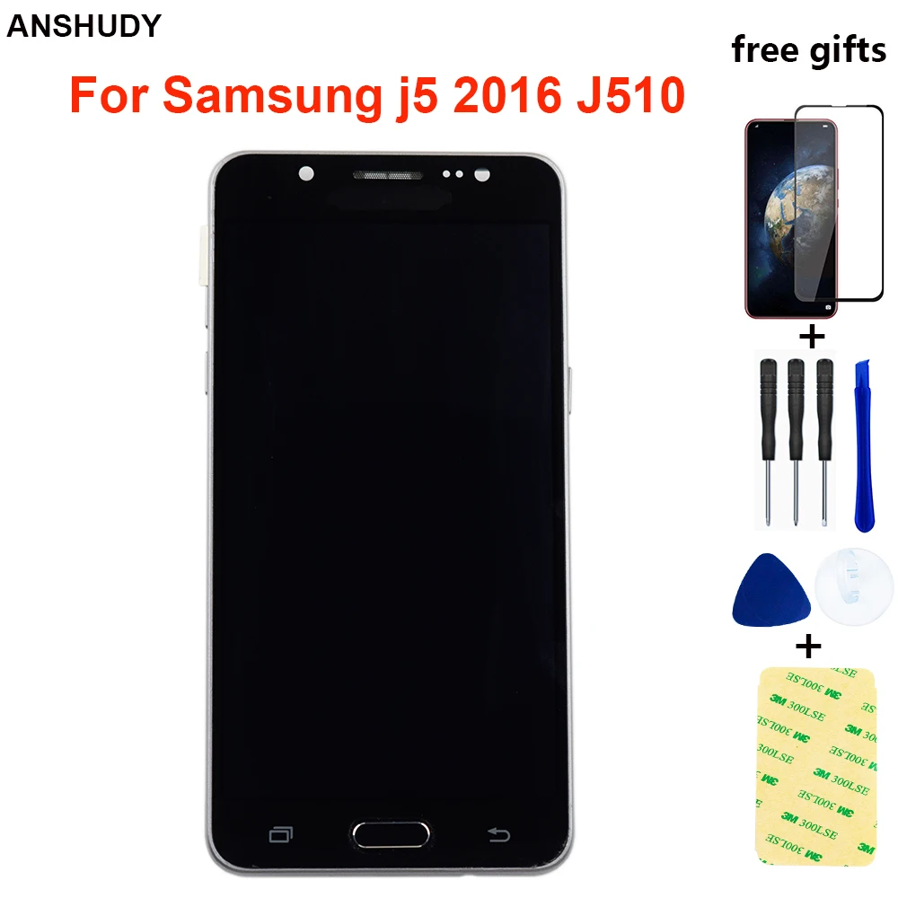 Для samsung Galaxy J5 2016 ЖК экран J510 J510F J510FN J510M J510Y J510G дисплей сенсорный датчик экрана в