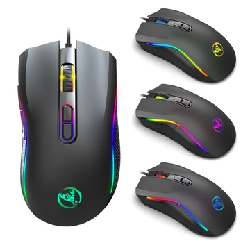 

New A869 HXSJ 3200DPI 7 Buttons 7 colors LED Optical USB Wired Mouse Gamer Mice computer mause mouse Gaming Mouse For Pro Gamer