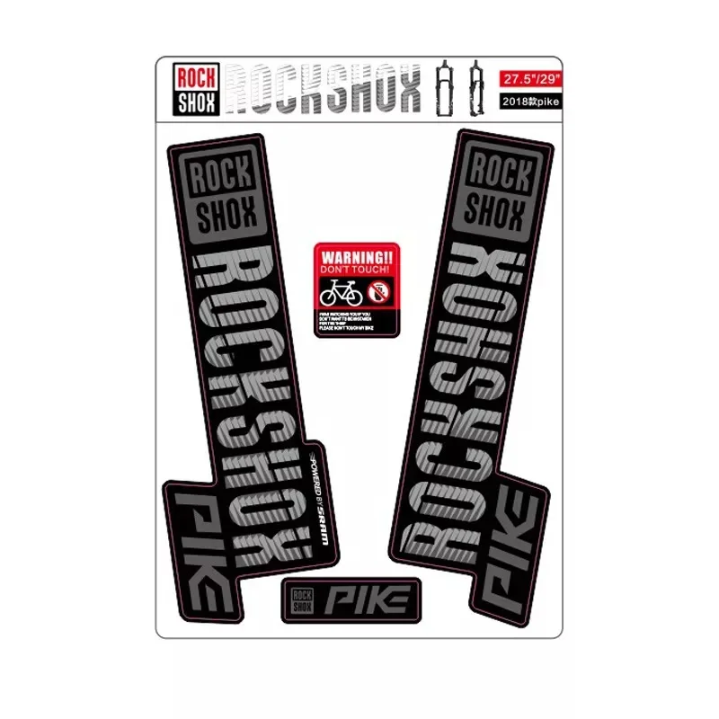 2018 наклейка на вилку для горного велосипеда ROCK SHOX PIKE MTB переднюю | Спорт и