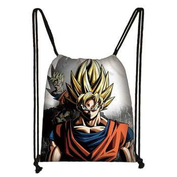 

Dragon Ball Z Saiyan Sun Goku Vegeta Print Drawstring Bag Boys Girls Storage Bags Teenager Casual Backpack Kids Bookbag Gift