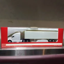 1/87 Американская модель грузовика, винтажная модель из сплава, Автоприцеп, без рисунка, модель автомобиля, коллекция, искусство для украшения, детские игрушки