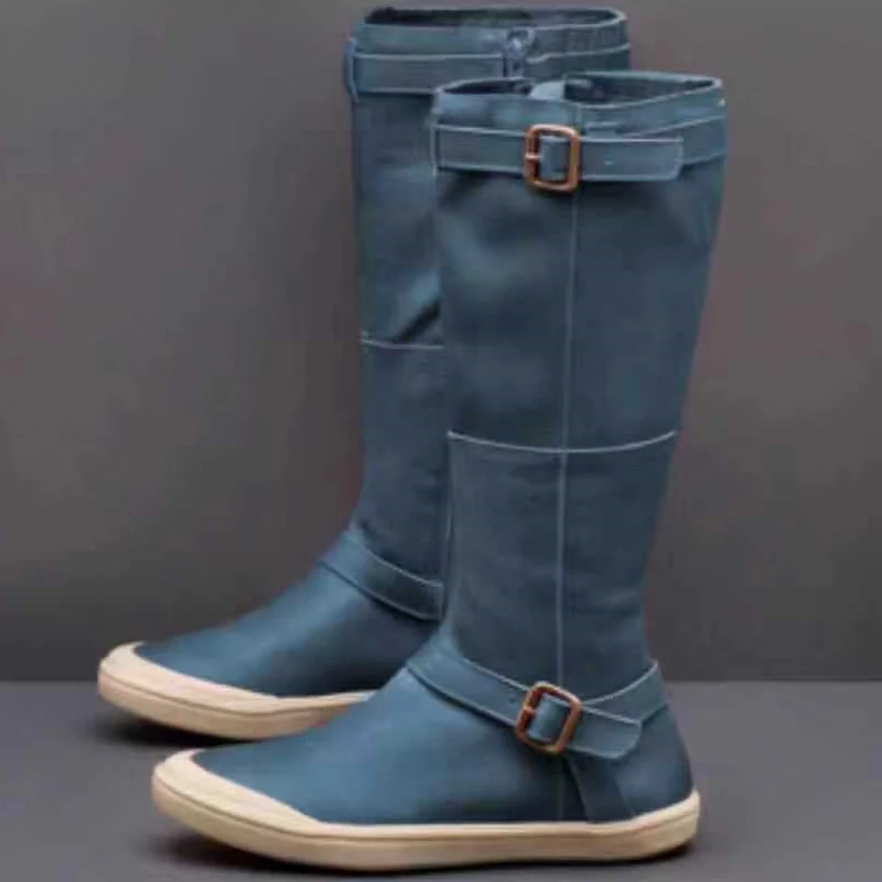 

Women Shoes Mid-Calf Boots Ladies Winter Autumn Boots Comfortable Platform Waterproof Flats Shoes Plus Size