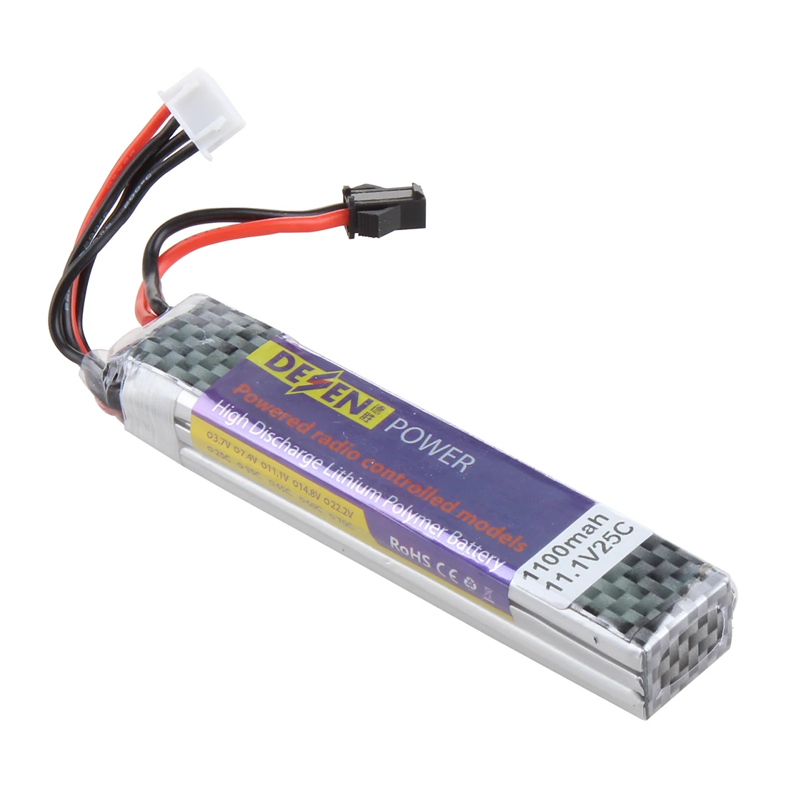 11,1 V 1100mah 25C Литий-ионный аккумулятор для Nerf электронных игрушек бластер-серебристо-белый