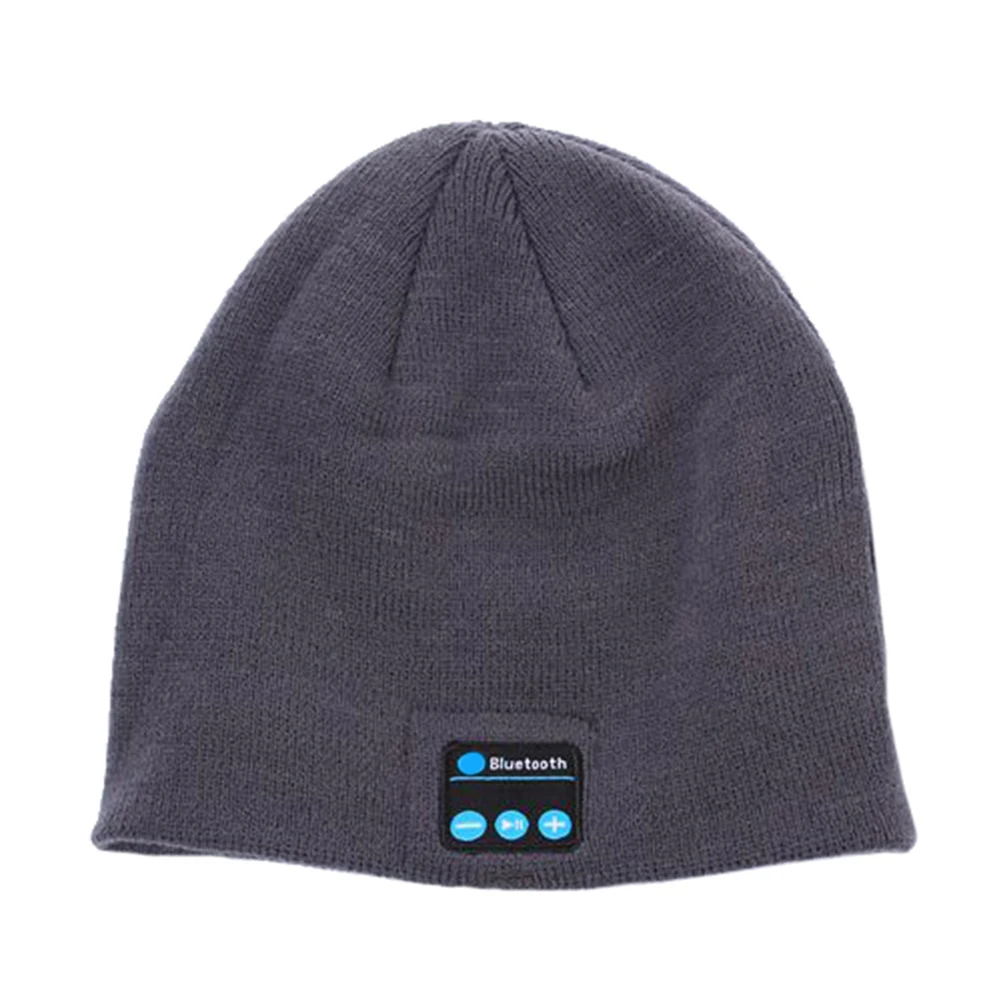 Winter Bluetooth USB Rechargeable Music Headset Warm Knitting Beanie Hat Cap Breathable Men Gorras Hats Warm Casual Lady Beanies 6