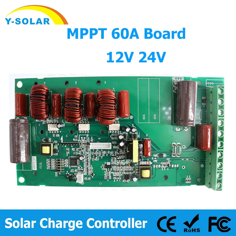 PowMr Lithium Battery Charging Board Solar Controller  Protection Plank MPPT Charger Module Solar Panel With Screen