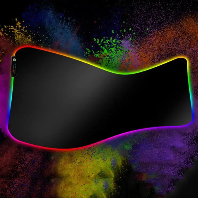 ALLOYSEED USB RGB светящийся негабаритный игровой коврик для мыши цветной светящийся утолщенный коврик для клавиатуры для ПК, ноутбука, рабочего стола 800X300X4 мм