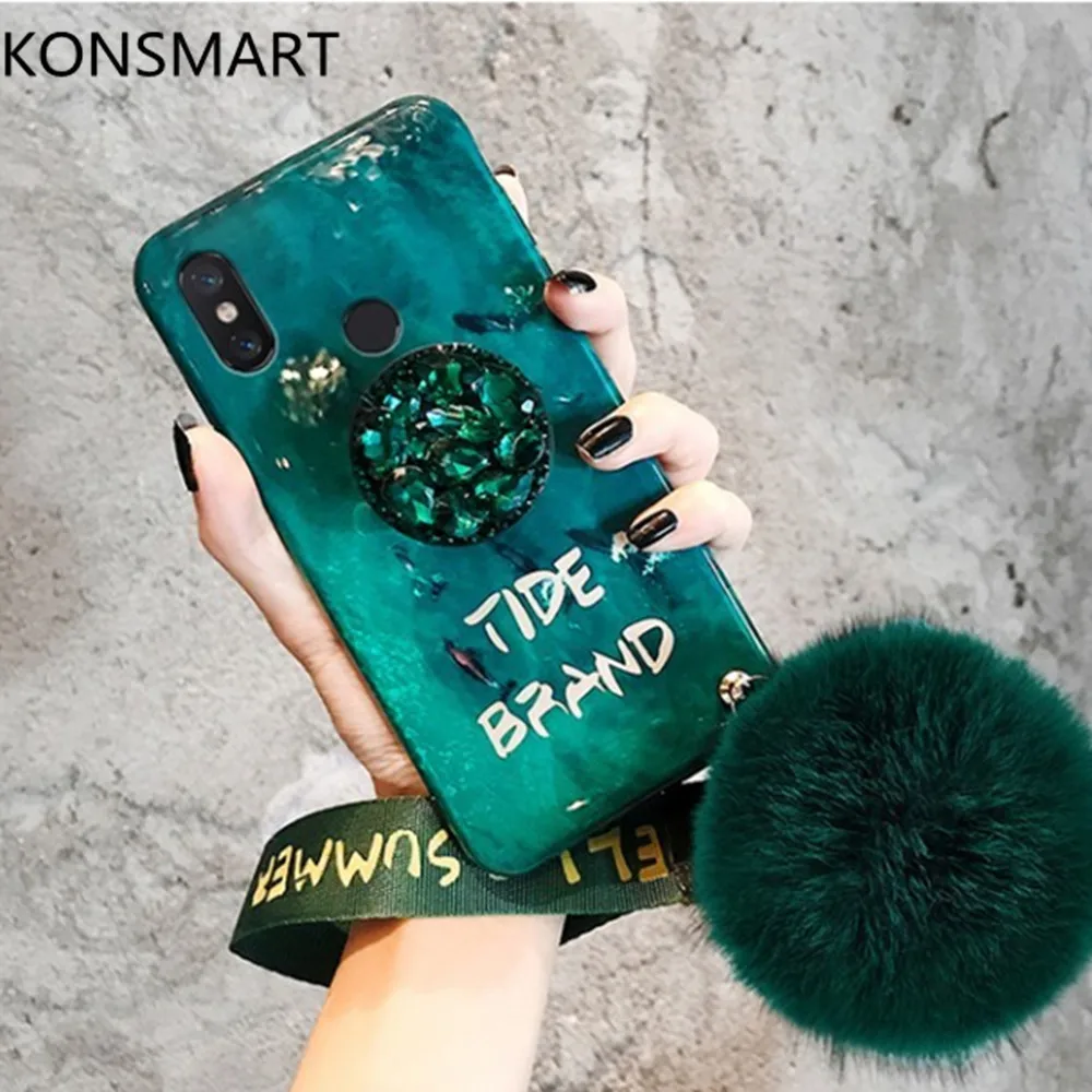 Для Xiaomi Redmi Note 7 Note 5 Pro Чехол K20 K20Pro Redmi Go Redmi 7 7A 5A S2 держатель из горного хрусталя синий светильник мягкий чехол для телефона чехол