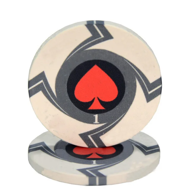 25pcs/Lot EPT Ceramic Texas Poker Chips Set - Professional Casino European Poker Chips - 39*3.3mm - 10g image 6