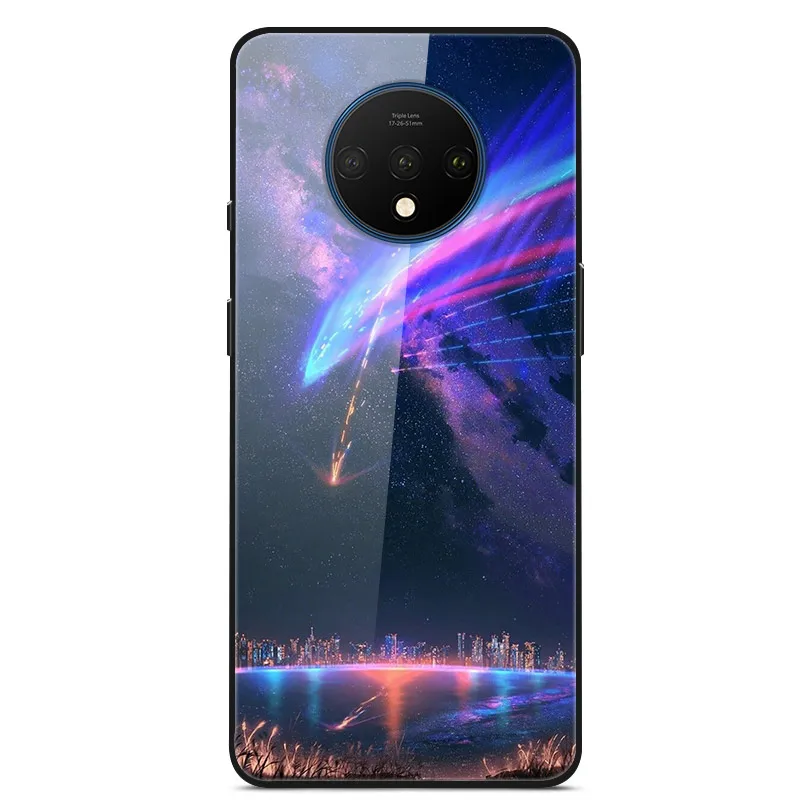 42 Чехол из закаленного стекла для Oneplus 7 T, чехол для Oneplus 7T One plus 7T 7 T, чехол для Oneplus7T - Цвет: 42