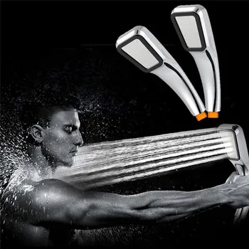 

High Pressure Shower Head Powerful Boosting Spray Bathroom Bath Water Saving supplies Chuveiro Душевая Лейка 30AUG27