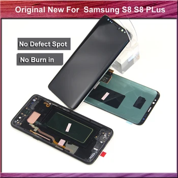 

Original new for SAMSUNG Galaxy S8 G950 G950F Display S8 Plus G955 G955F LCD Touch Screen Digitizer with frame