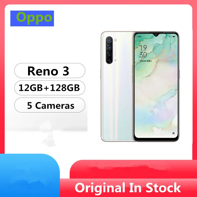 Сотовый телефон Oppo Reno 3 с 5 камерами 6 дюймов 2400X1080 12 Гб ОЗУ 128 ПЗУ|Смартфоны| |