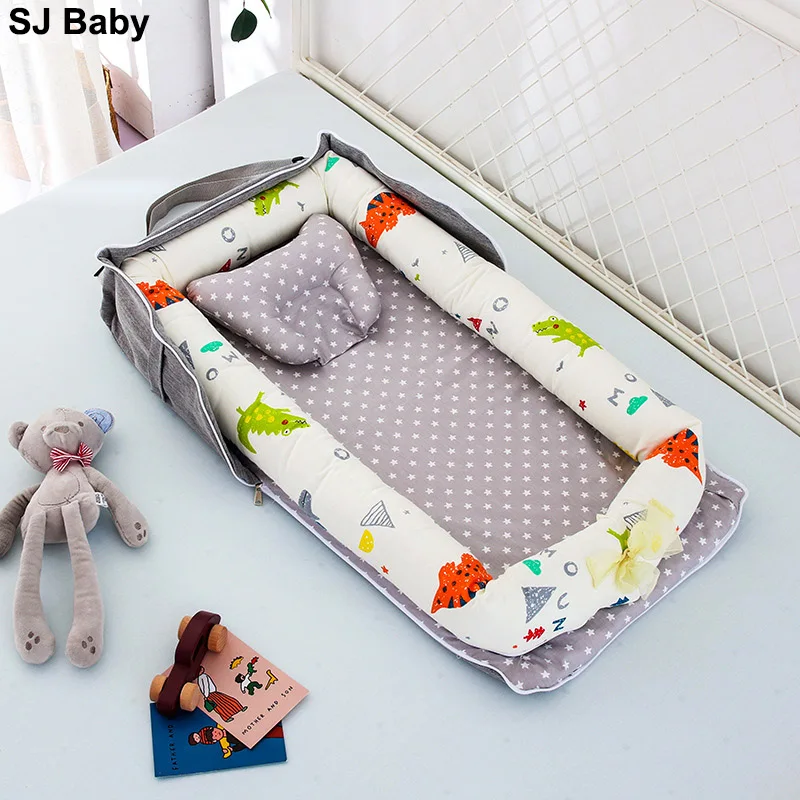 Переносная детская кроватка, дорожная кровать, складная детская кровать, сумка для переноски малыша, многофункциональная сумка для хранения для ухода за ребенком