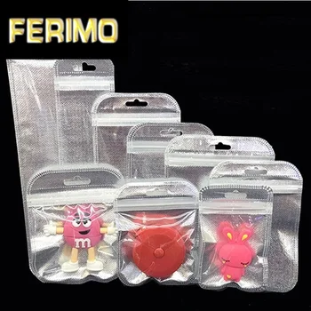 

32 sizes Silver Clear Self Seal Zipper Plastic Retail Poly Bag Reclosable plastic packaging bag Zip Lock Storage Bag 100pcs/lot