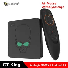 Beelink GT King Smart Android 9,0 ТВ-приставка Amlogic S922X 4 Гб 64 Гб 2,4G Голосовое управление 5,8G WiFi 1000 Мбит/с ТВ-приставка поддержка 4K