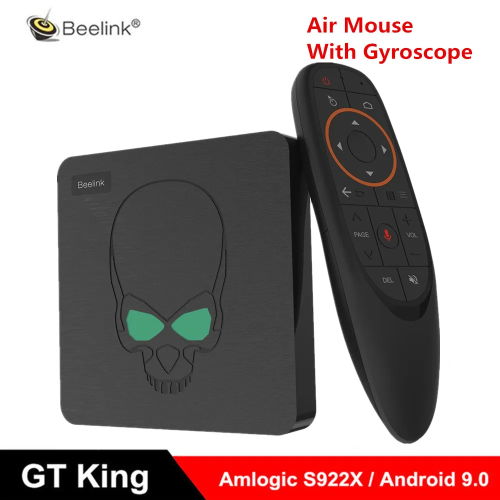  Beelink GT King Smart Android 9.0 TV Box Amlogic S922X 4GB 64GB 2.4G Voice Control 5.8G WiFi 1000Mb - 33014139621