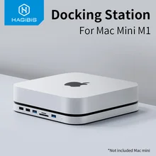 Habilis USB-C hub para mac mini m1 com sata disco rígido gabinete tipo-c ssd caso docking station sliver para 2020 novo mac mini