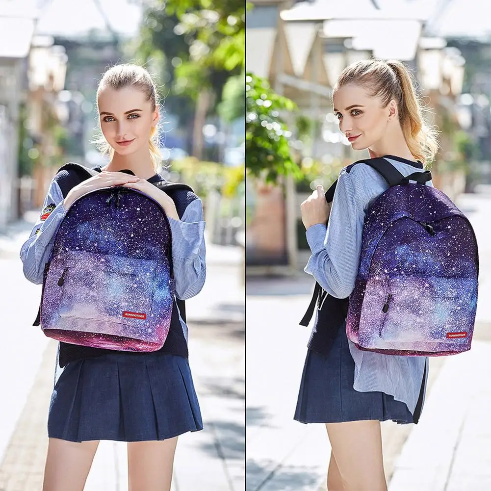 3 Pcs Galaxy Backpacks for Kids Teens Girls School Backpacks with Lunch Box and Pencil Pouch Preschool Kindergarten BookBag Set