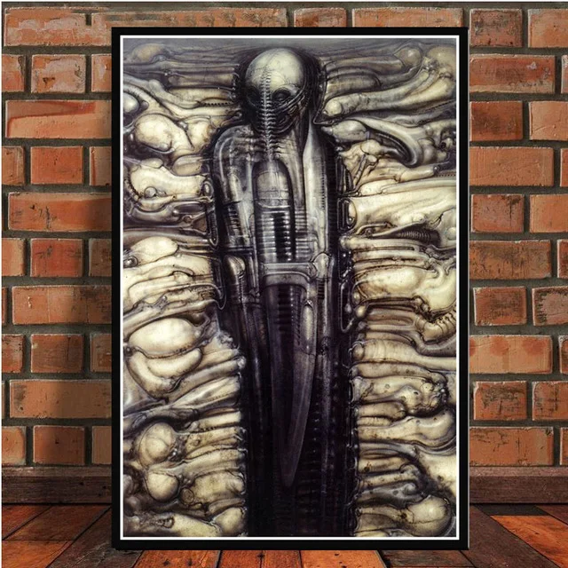 Hr Giger Li II постер с изображением чужого искусства стены картины плакаты и принты холст живопись для комнаты домашний декор - Цвет: 6