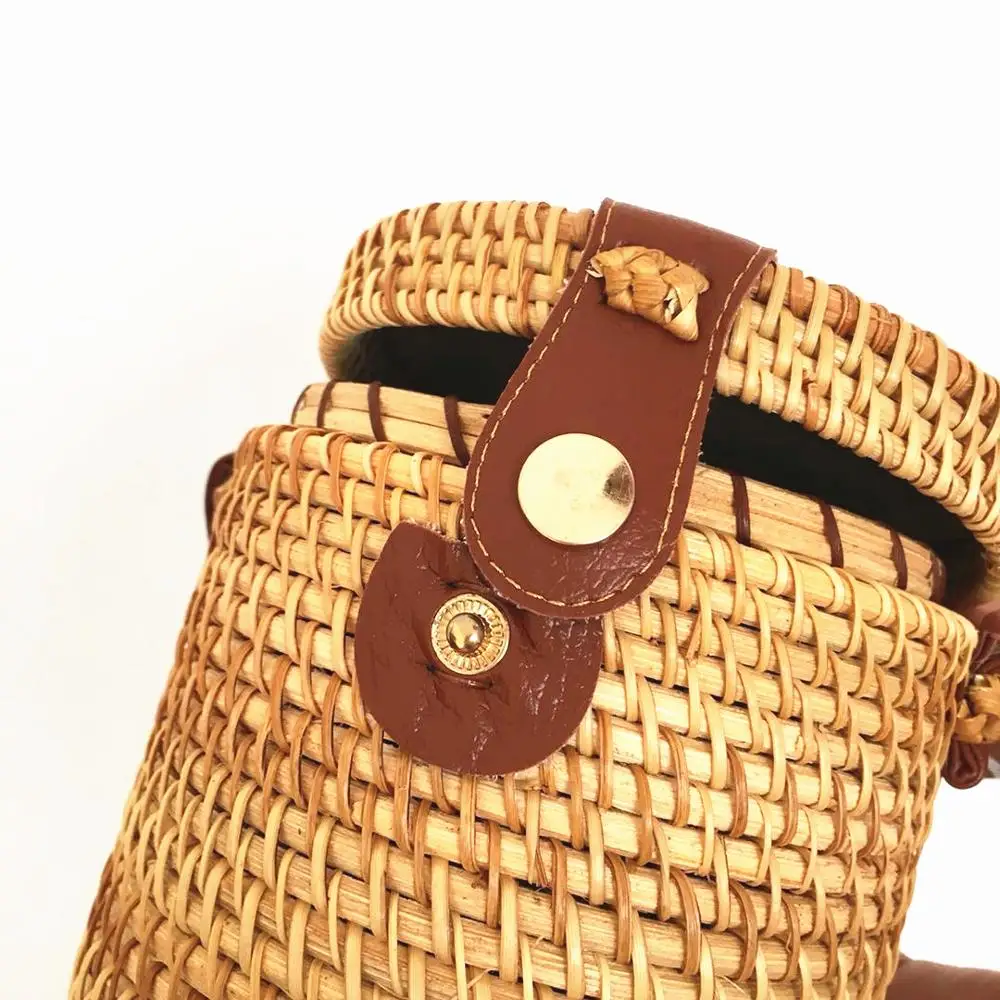 Женские сумки из ротанга 2020 летняя пляжная сумка через плечо богемная соломенная